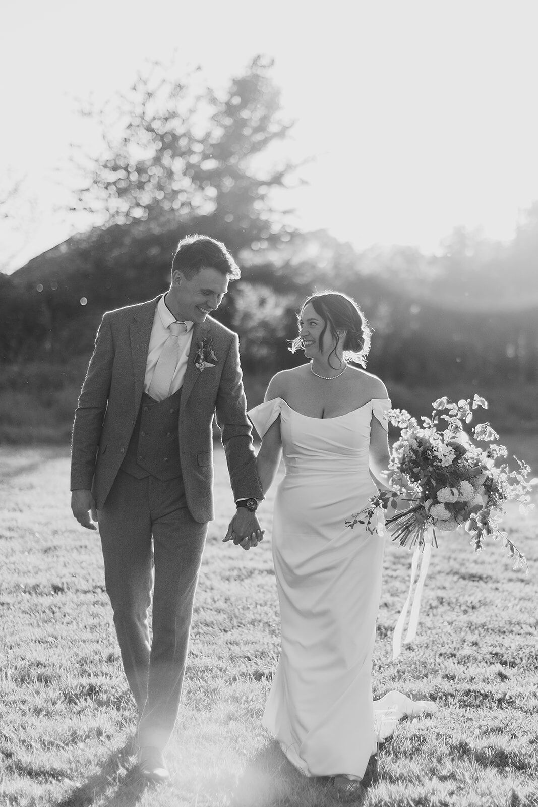 Candid moment between the couple